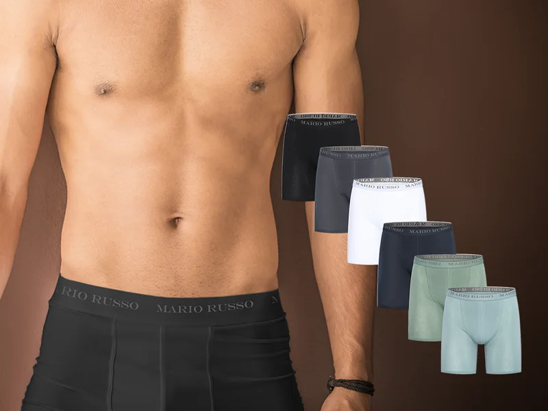 6-Pack Mario Russo Longfit Premium Boxers