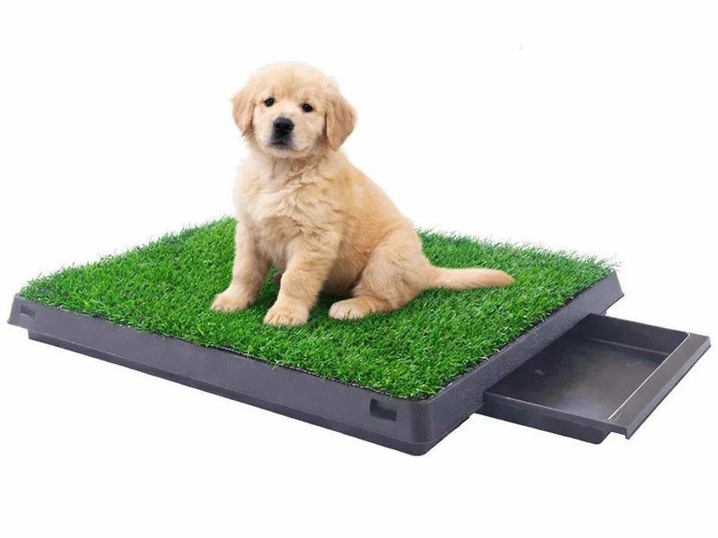 Xemm Hondentoilet Kunstgras - met Opvangbak - voor Zindelijkheidstraining