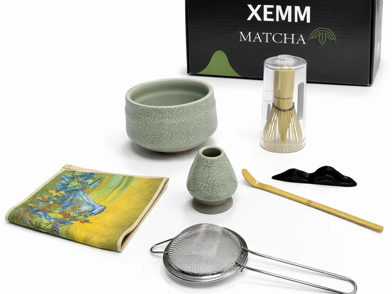 XEMM Matcha Set - 7-delige Set - Matcha klopper voor Matcha Thee en Accessoires