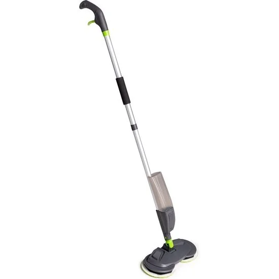 Shine Cyclonic Mop met Sprayer - Dweilsysteem - Roterende Dweil - Grijs/Groen