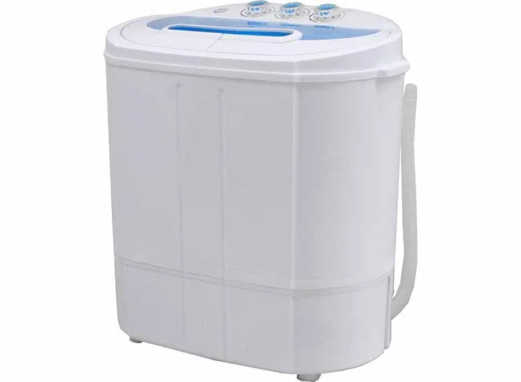 Lowander mini wasmachine - Met centrifuge en dubbele trommel - Campingwasmachine - 3KG - Wit