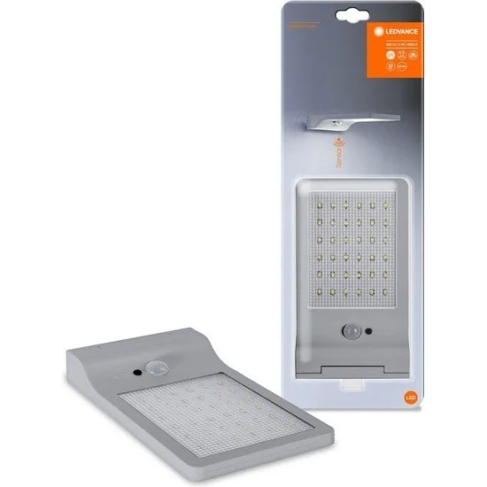 LEDVANCE Solar Wandlamp met Bewegingssensor - IP44 â" 3W - Koel Wit
