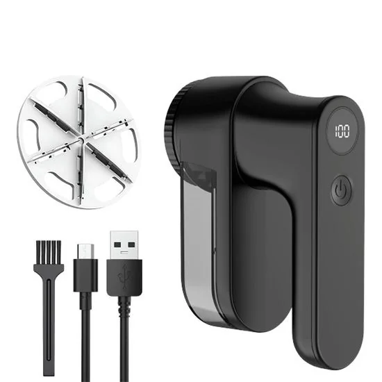 Nexxt Pluizenverwijderaar - USB Oplaadbaar - Zwart