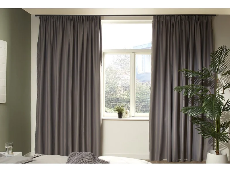 Mesa Living Verduisteringsgordijn 150 x 250 cm - Lichtgrijs