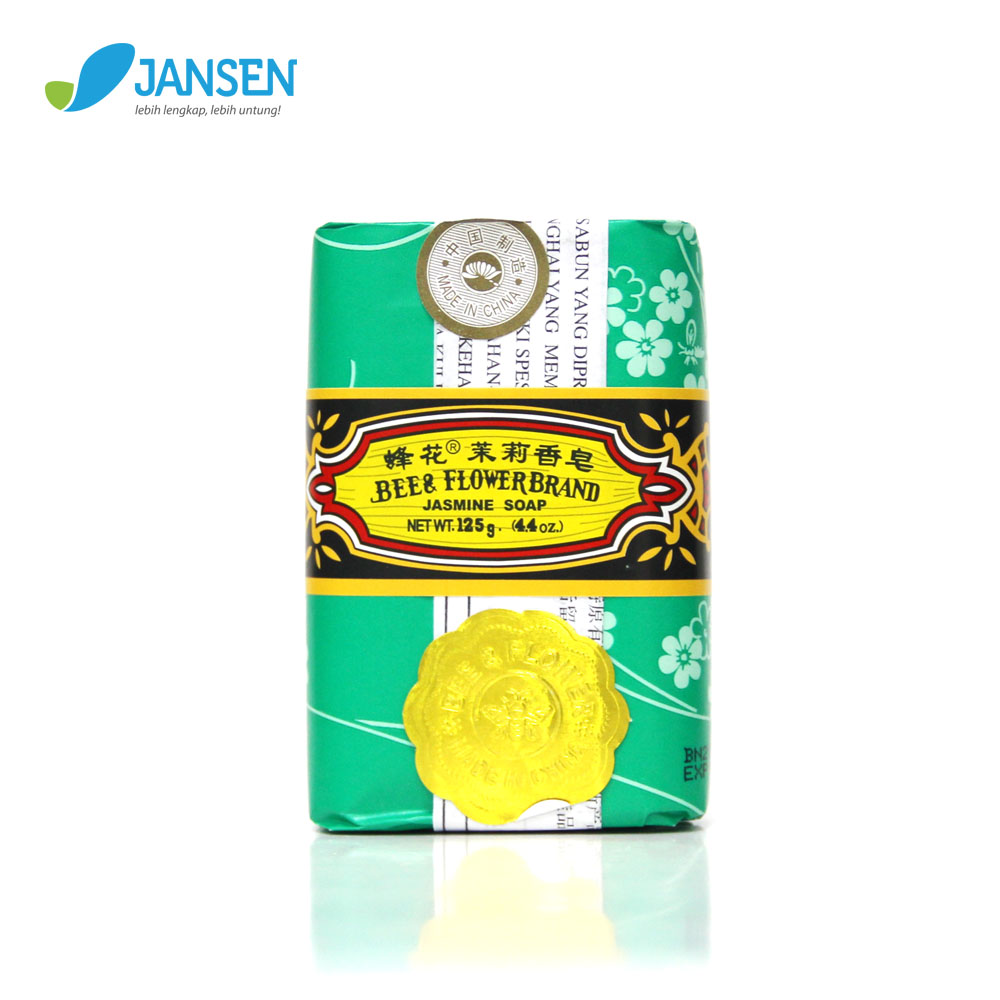 Bee & Flower Import Sabun Mandi Aroma Jasmine 1 Pack (4 Pcs x 125 gr) - Image 5