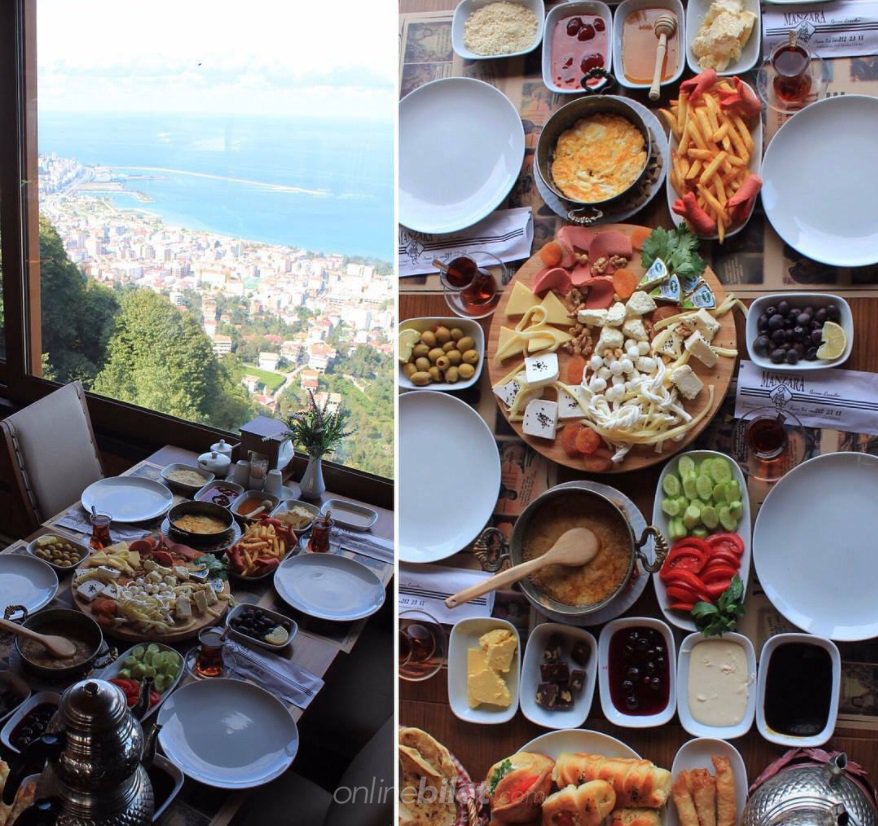 manzara cafe rize kahvaltı