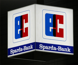 EC Karte Sparda Bank Schild