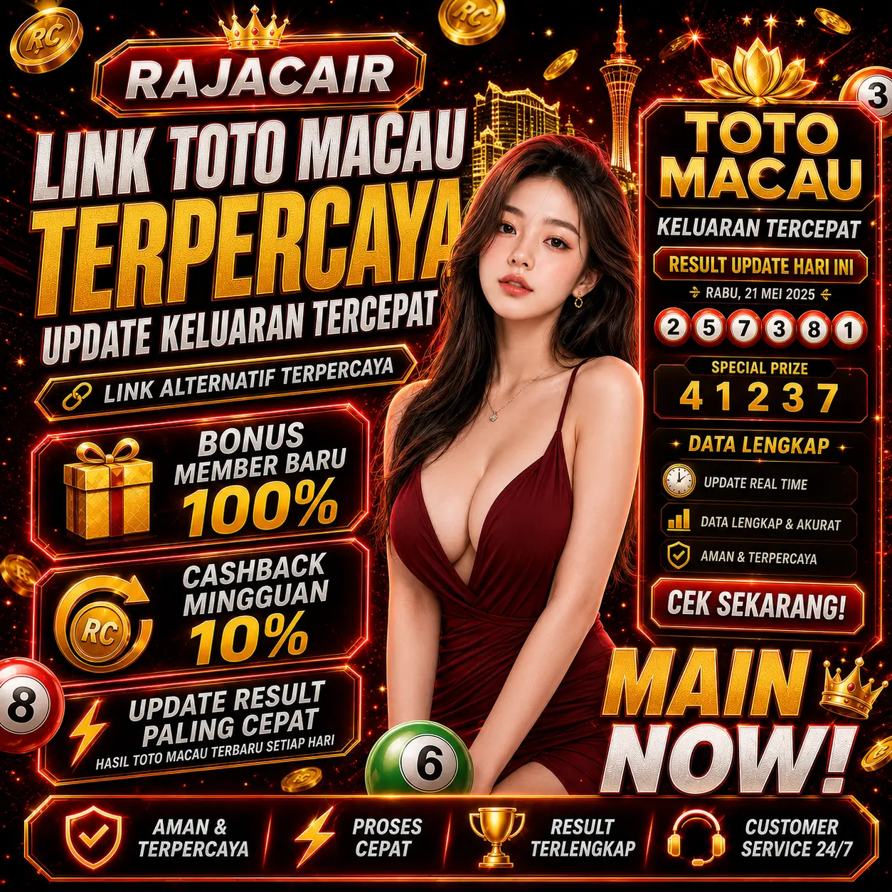 RAJA CAIR - Link Situs Toto Macau Dengan Keluaran Result Tercepat Hari Ini