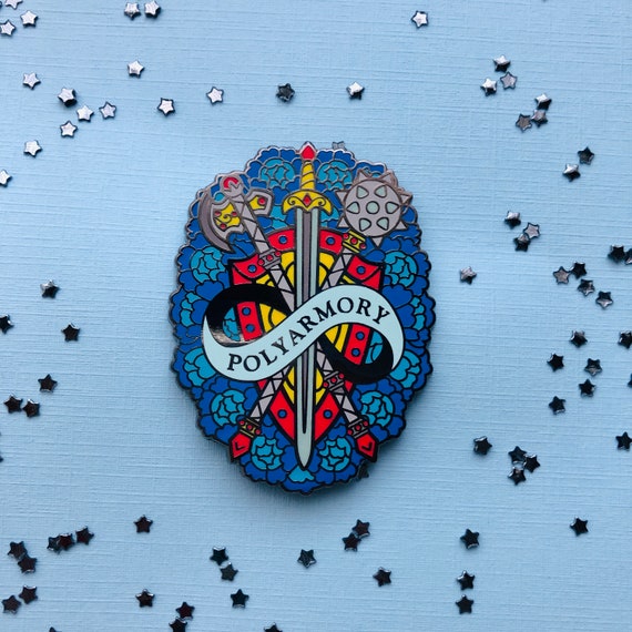 Polyarmory Enamel Pin  Black Nickel Version | Etsy