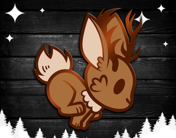 Jackalope Enamel Pin | Etsy