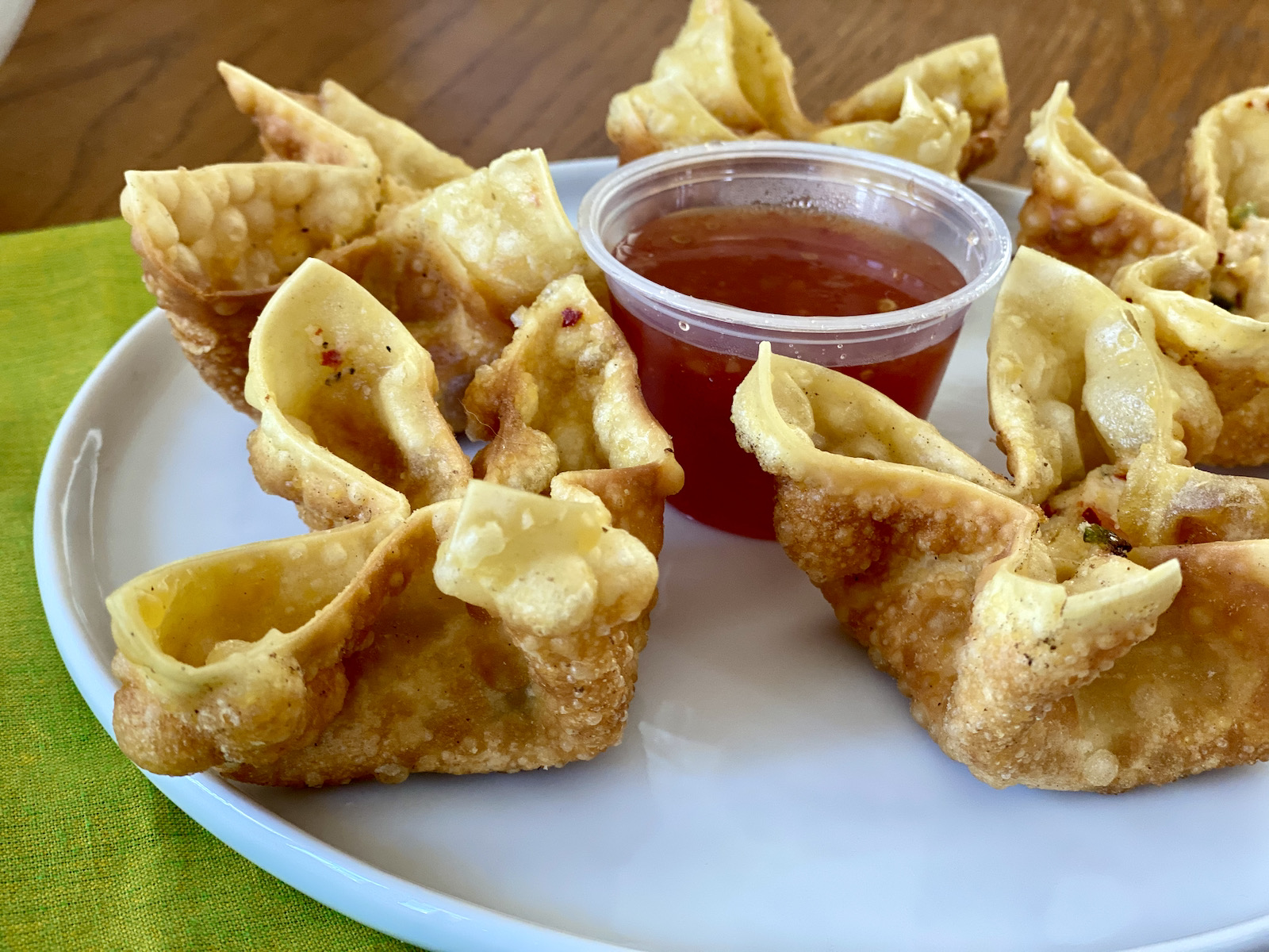 Spicy crab rangoon at Hue