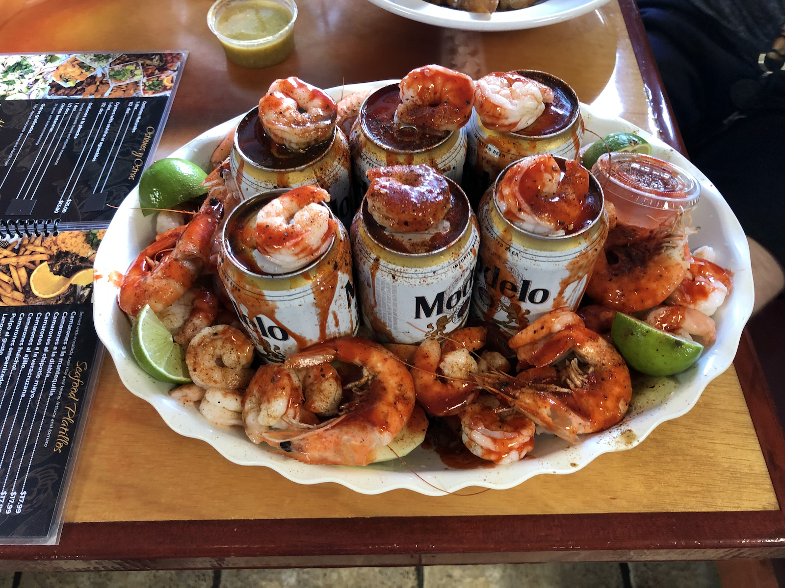 Shrimp on cervesa