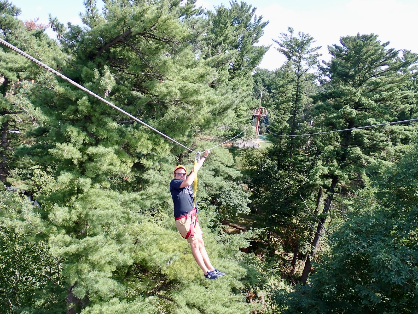 Zip lining