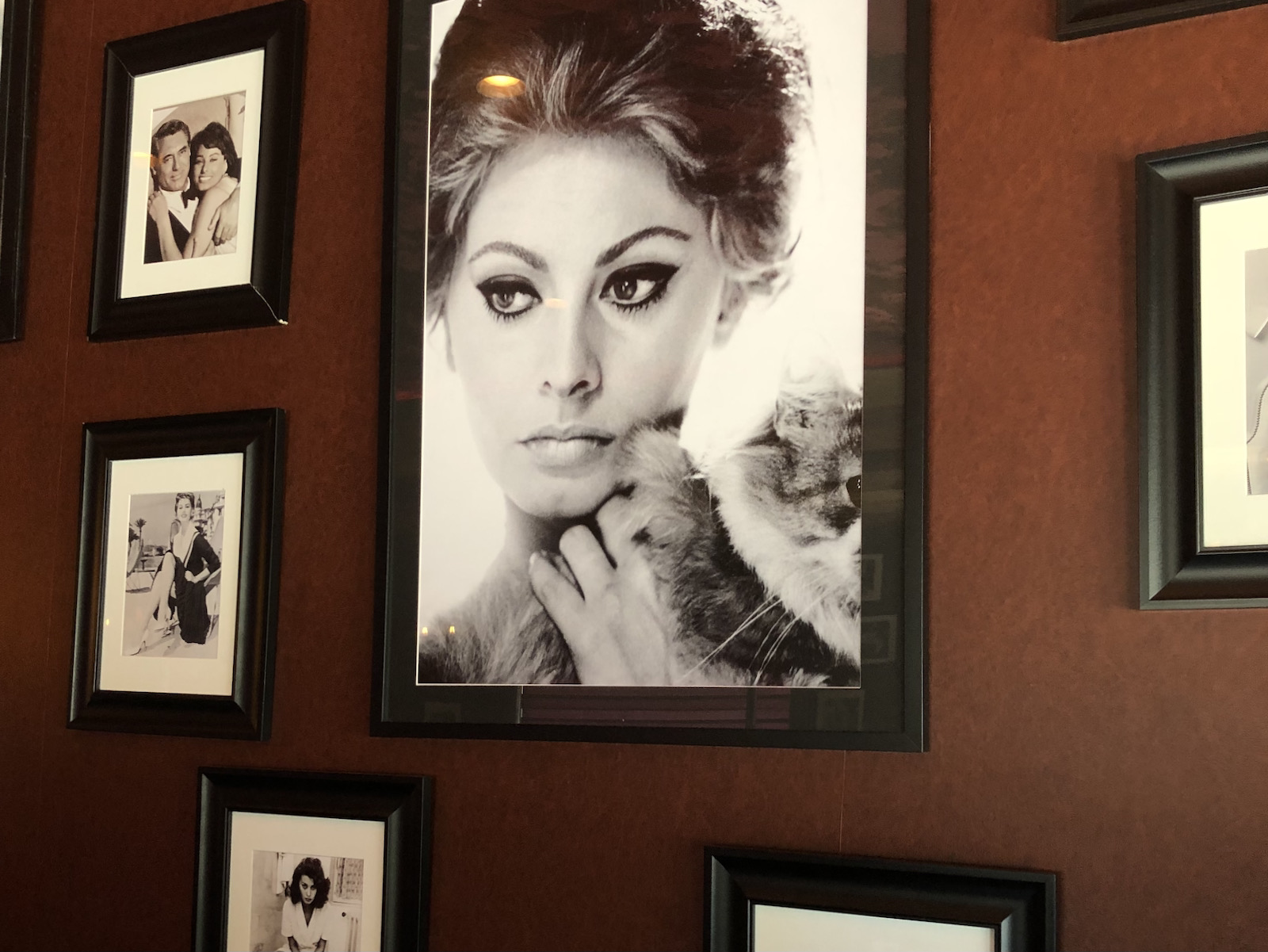 Photos on walls at Santino's Little Italy