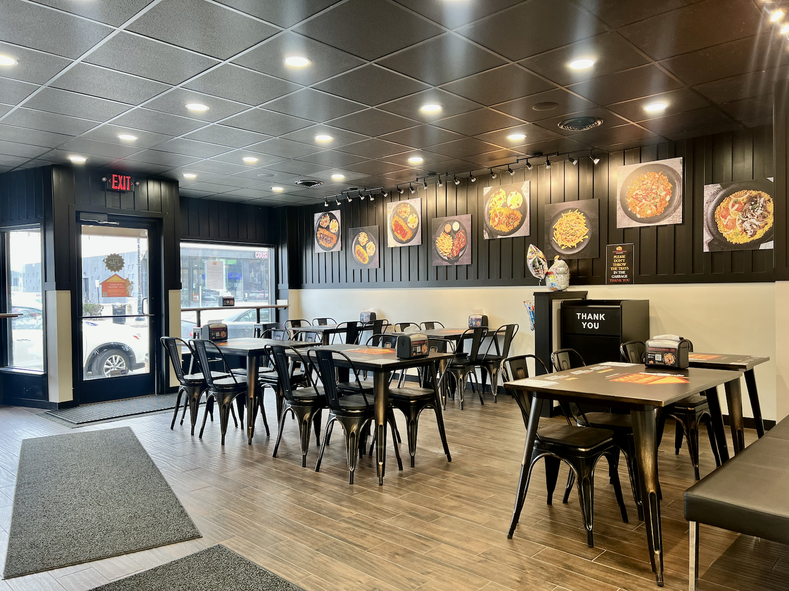 The newly remodeled interior at Shawarma House