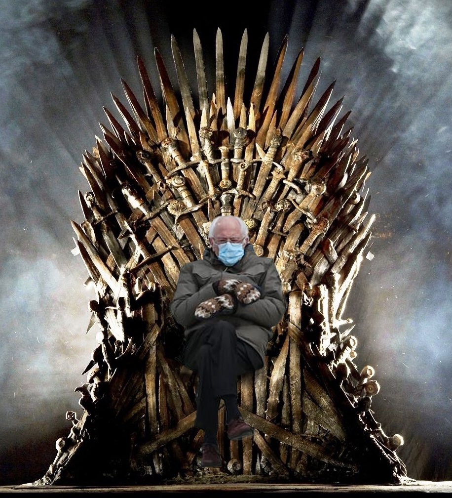 Bernie meme game of thrones