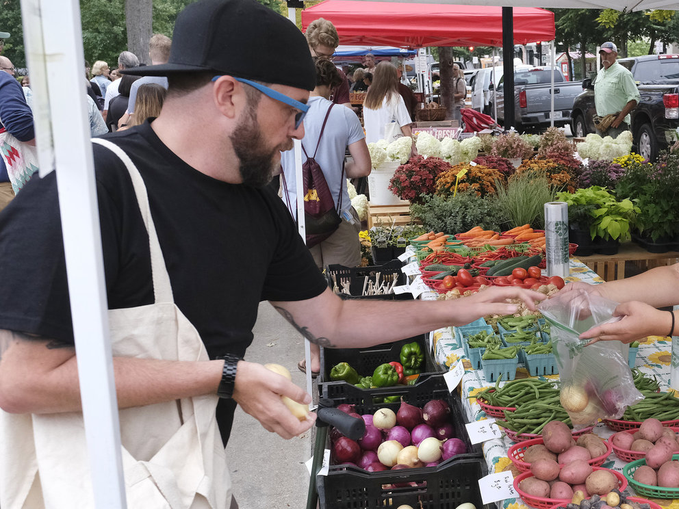 Dan Jacobs at Dane County Farmers Market