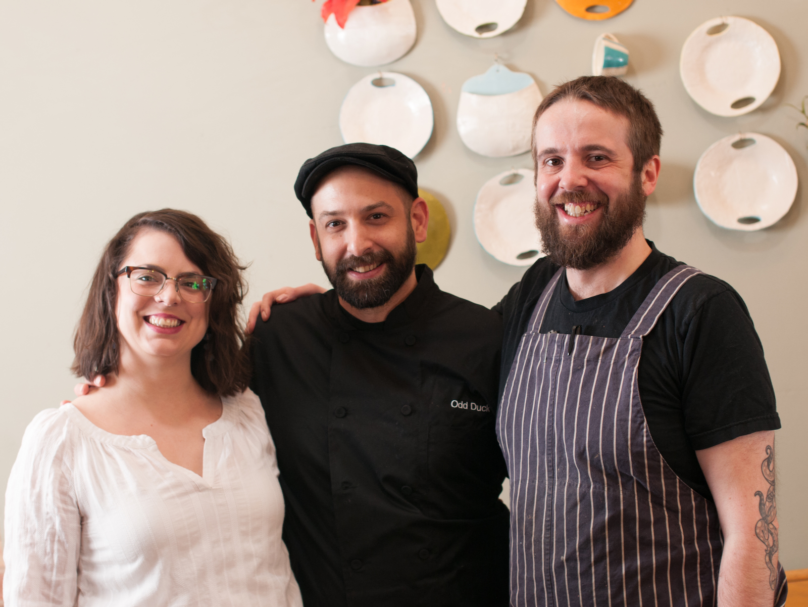 Melissa Buchholtz, Ross Bachhuber and Dan Jacobs at Odd Duck