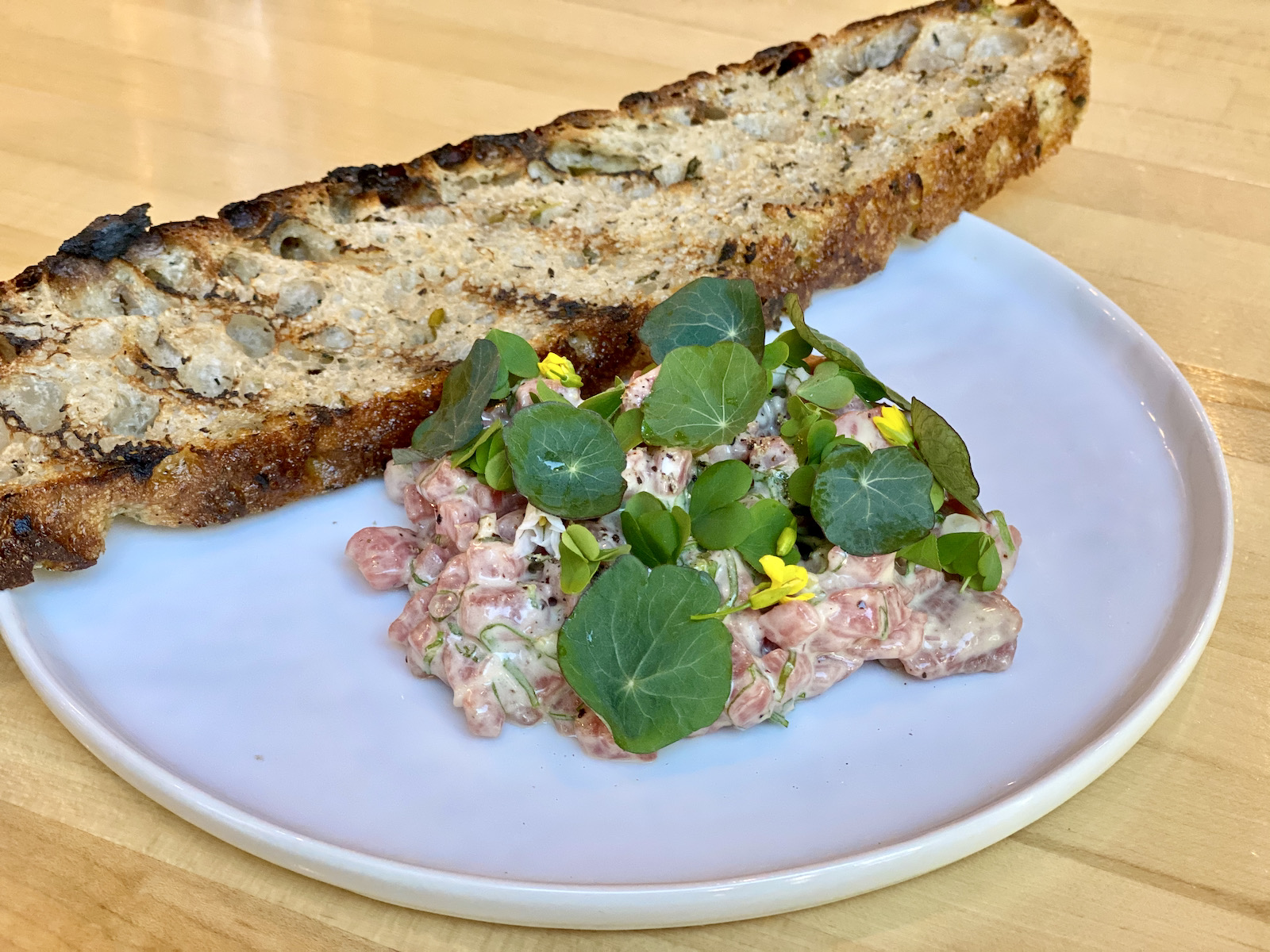 Beef tartare at Birch