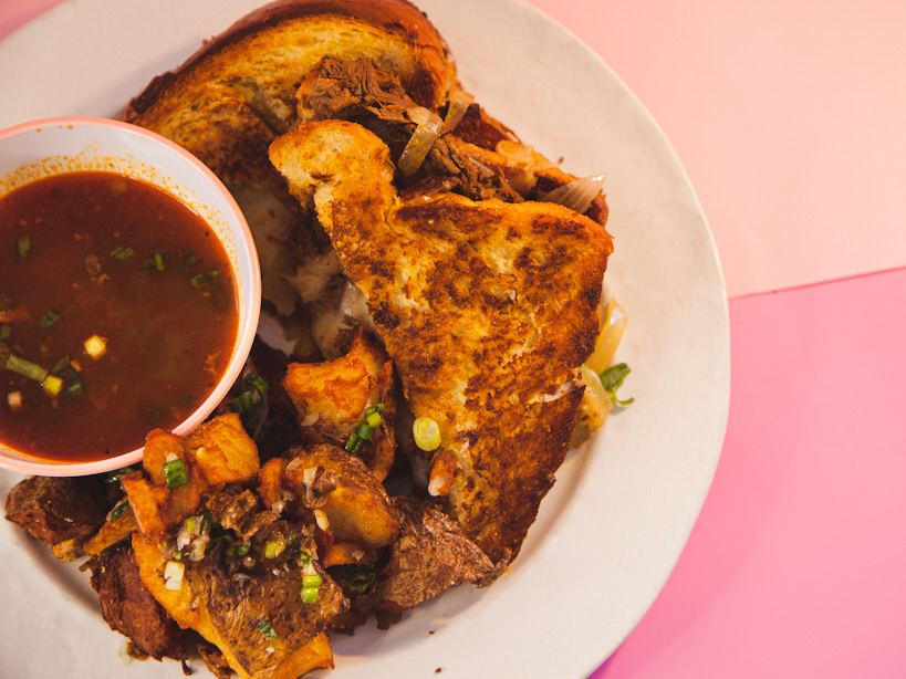 Birria grilled cheese