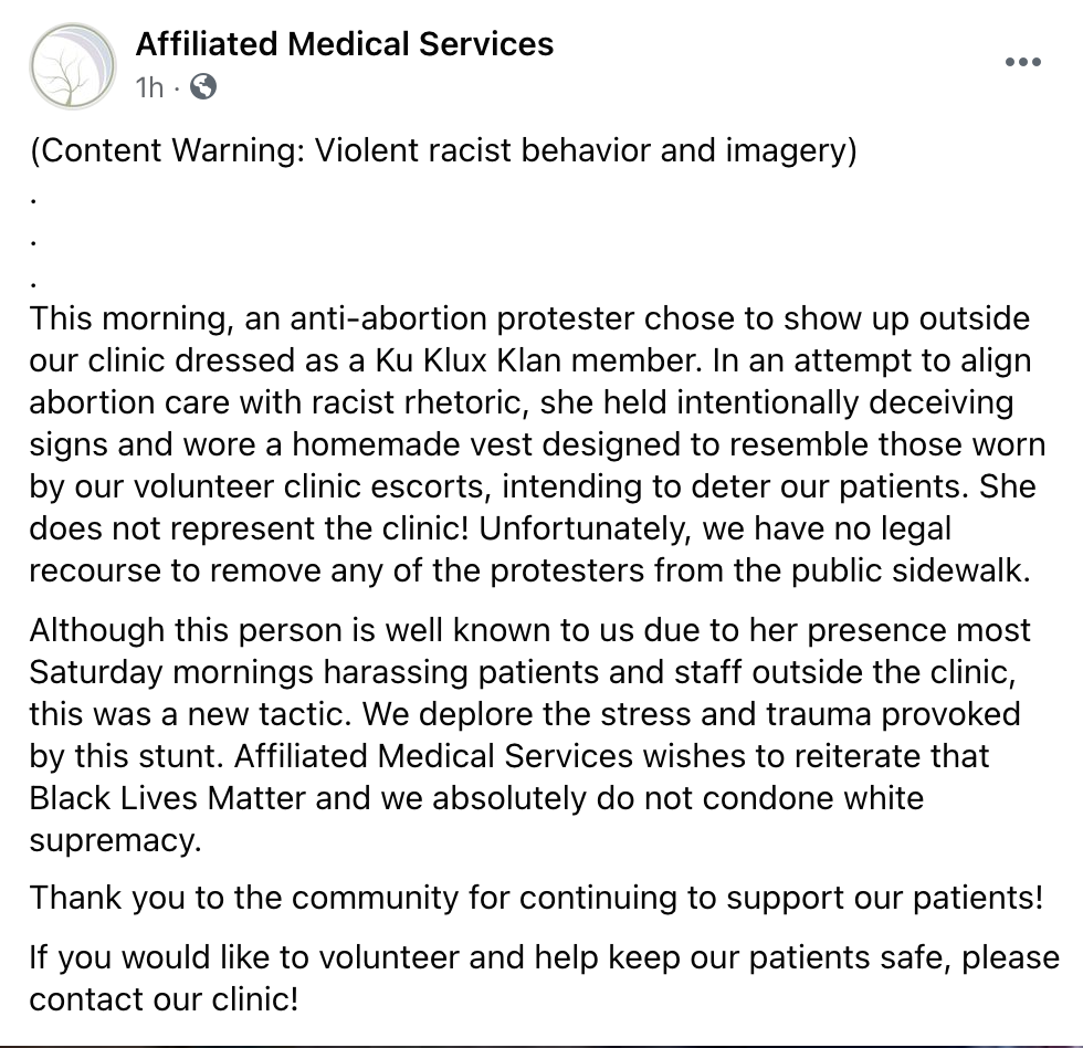 statement from clinic