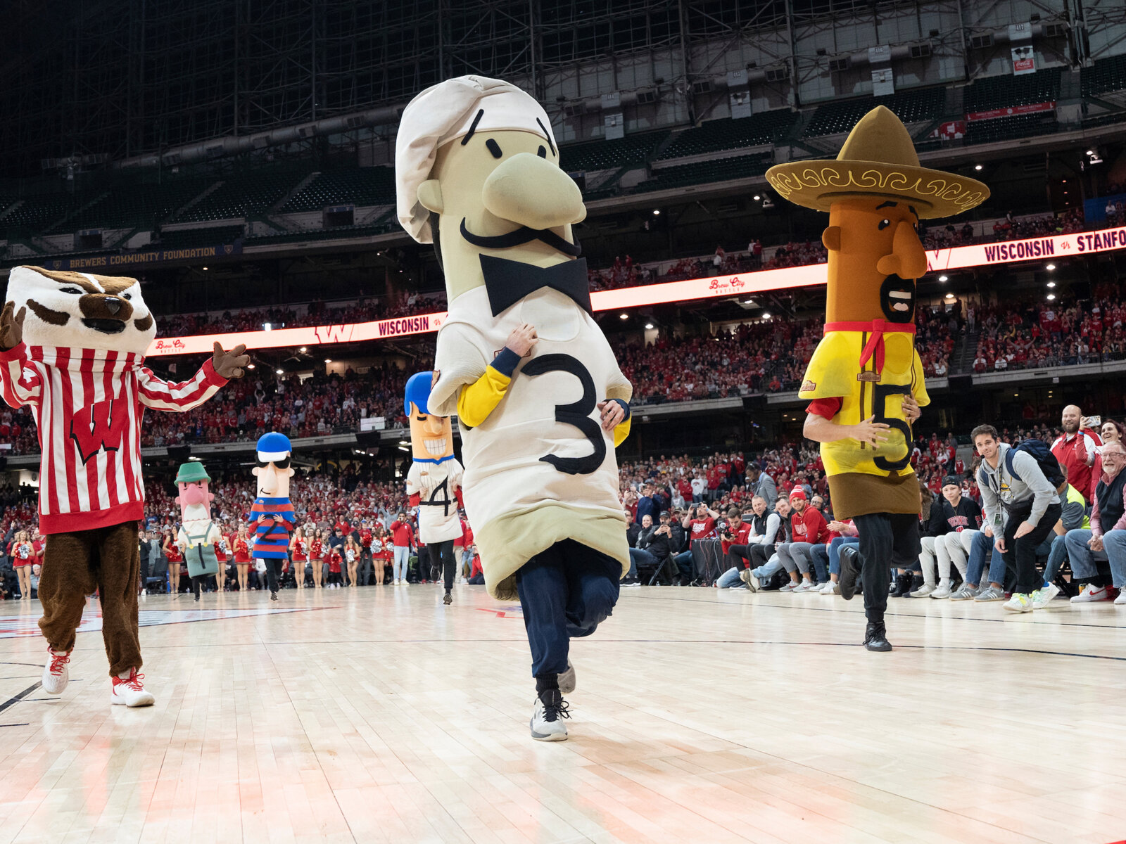 Racing sausages at the Brew City Battle