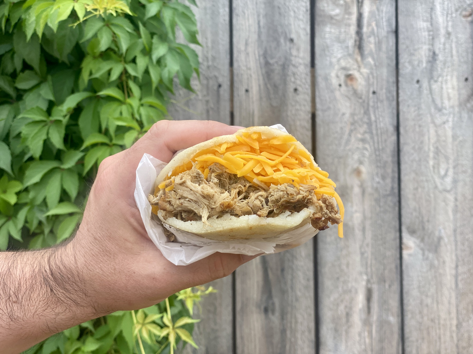 Brisket arepa