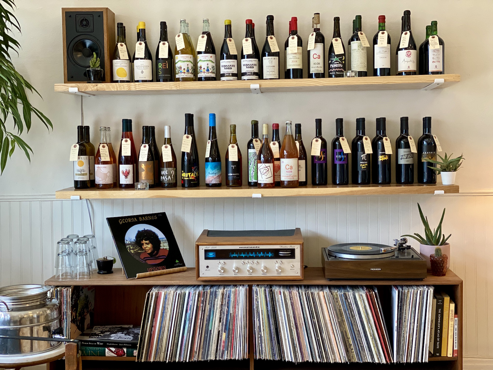 Wines and vinyl at NonFiction Natural Wines