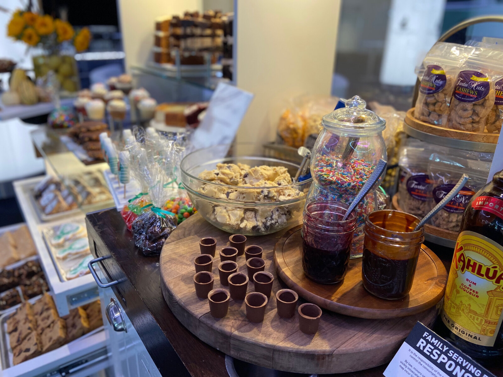 Dessert carts at Fiserv Forum