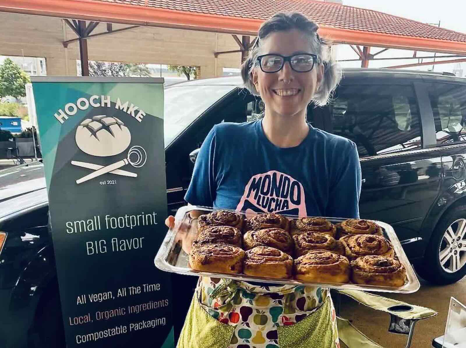 Casey Elliott at the market