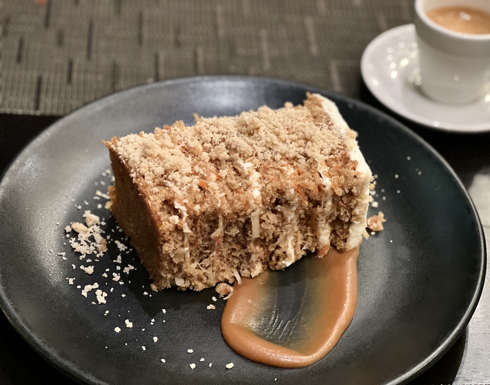 Sticky toffee carrot cake