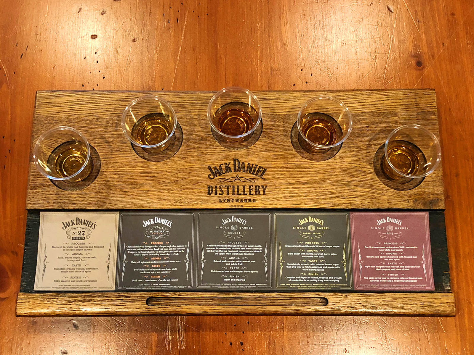 Tasting flight