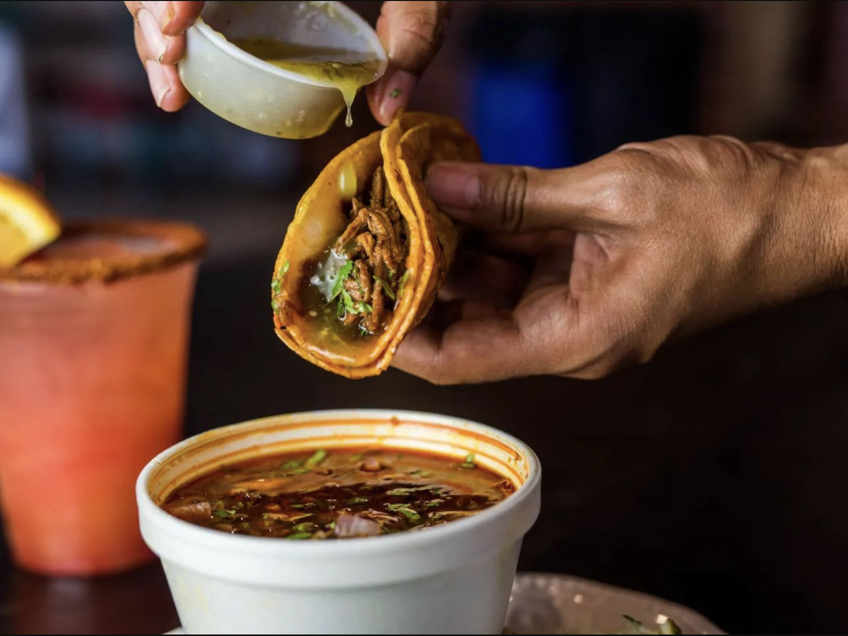 Chucho's birria plate