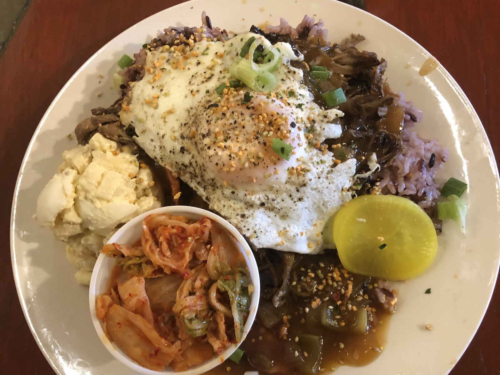 Hawaiian food at Ono Kine Grindz