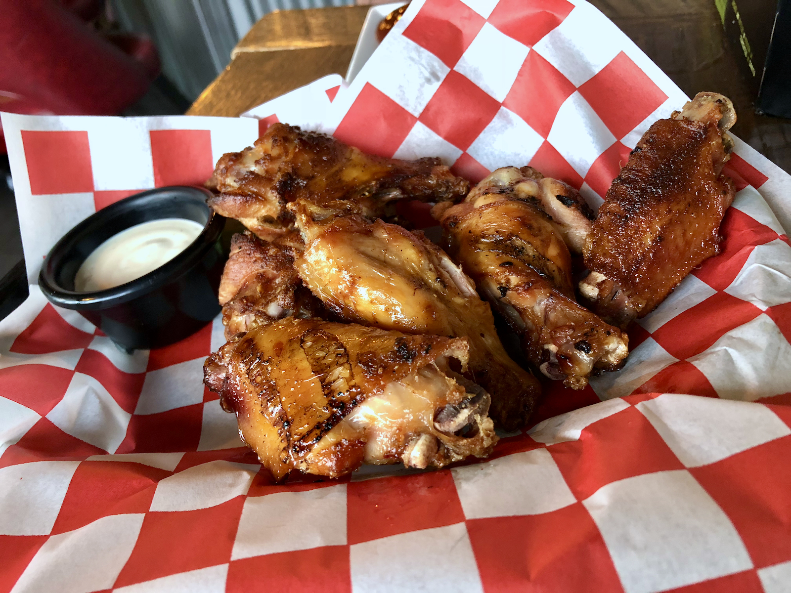 Smoked wings from Double B's