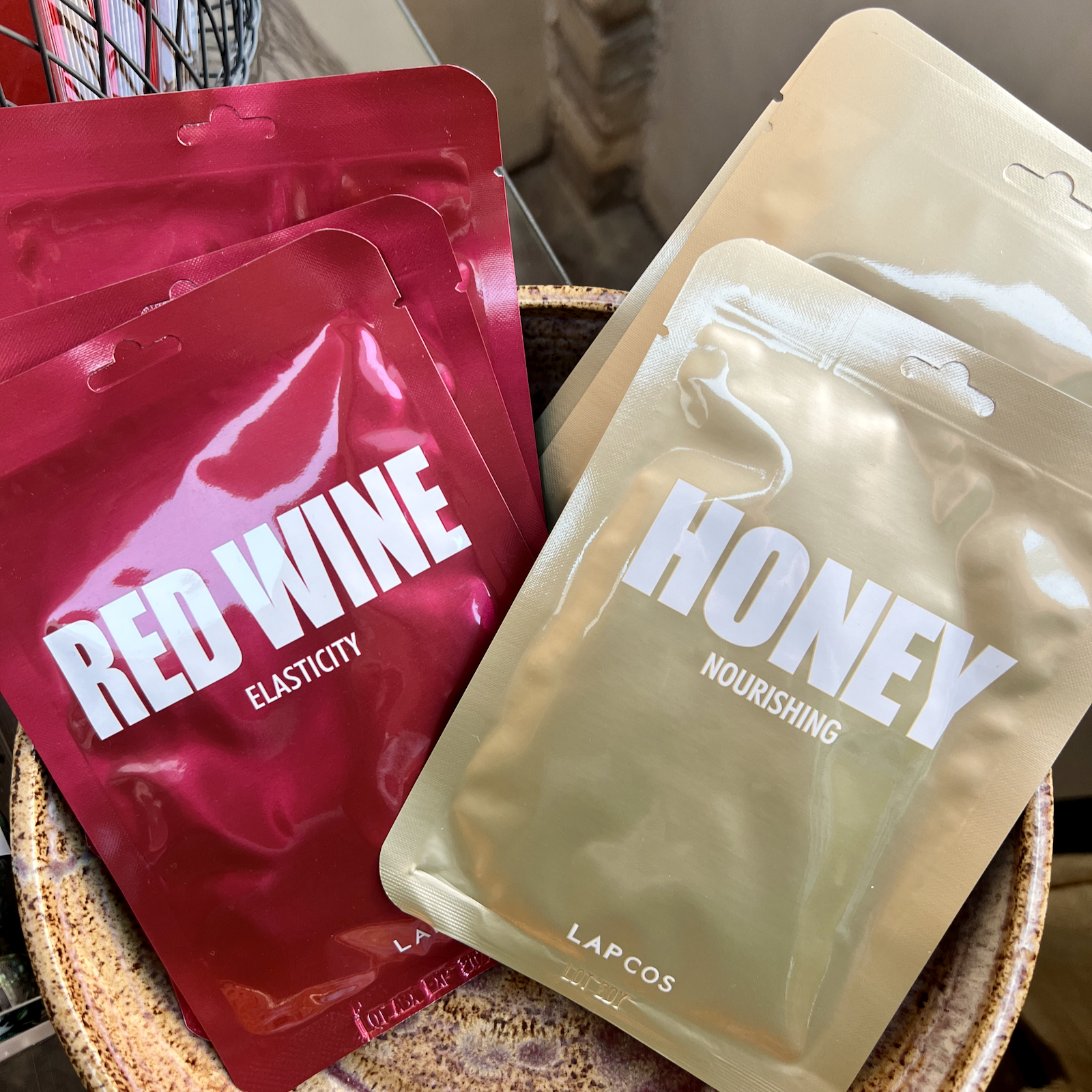 Wine and Honey face masks