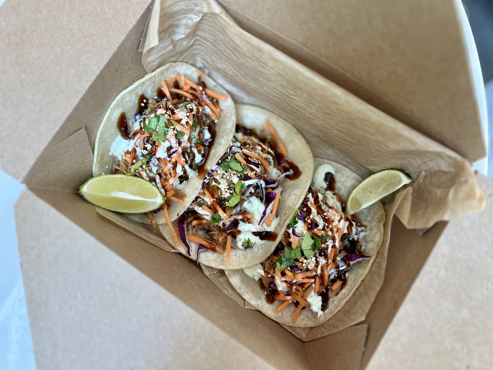 Korean pork tacos