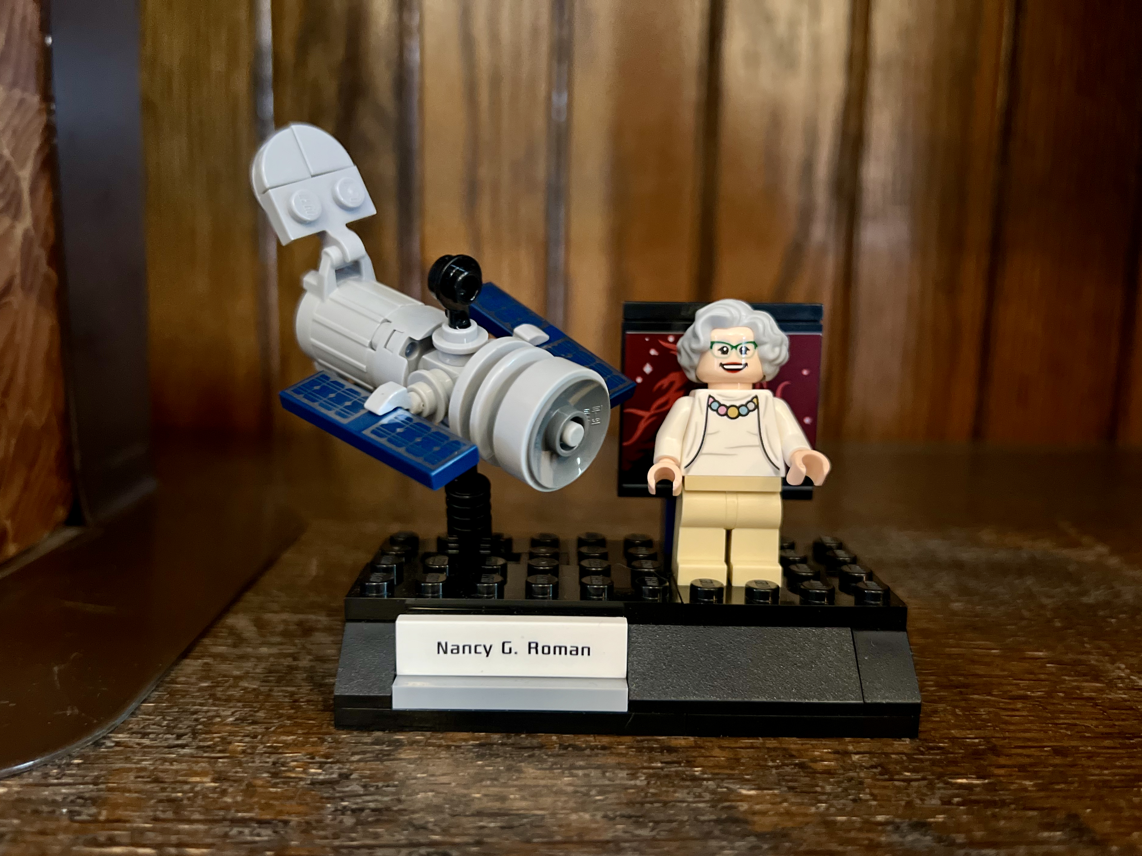 Lego-ized depiction of Nancy Roman