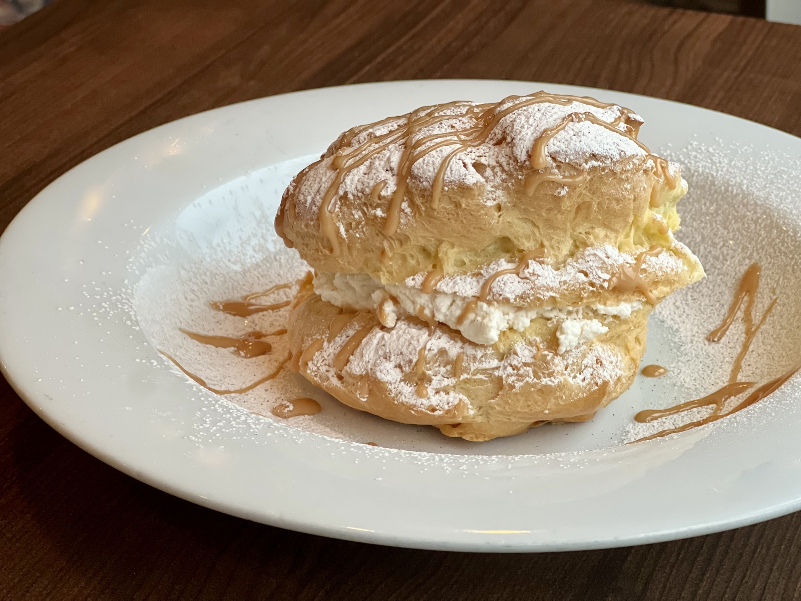 Dino's bourbon cream puffs