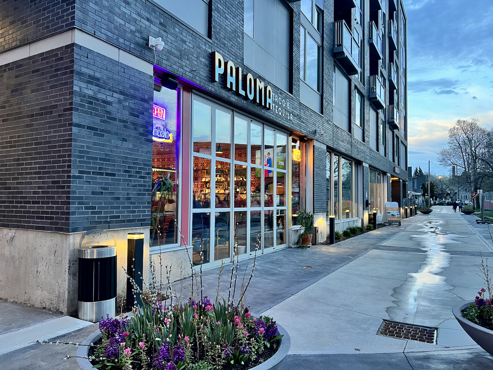 The patio will be located on the sidewalk outside the restaurant