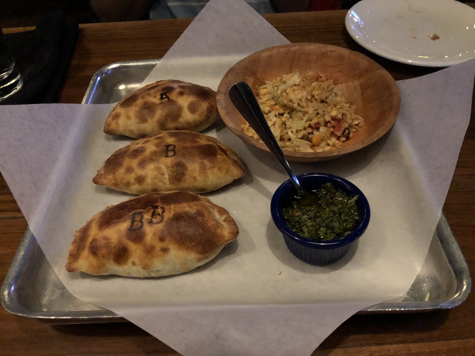 Empanadas and sides