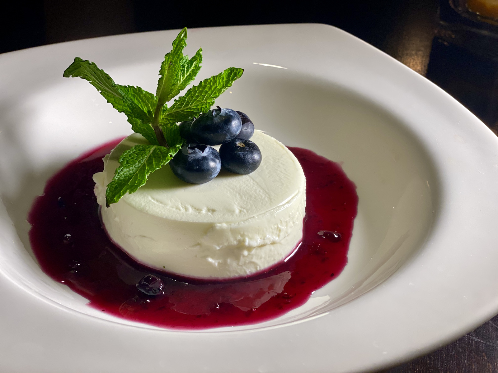 Sour cream panna cotta