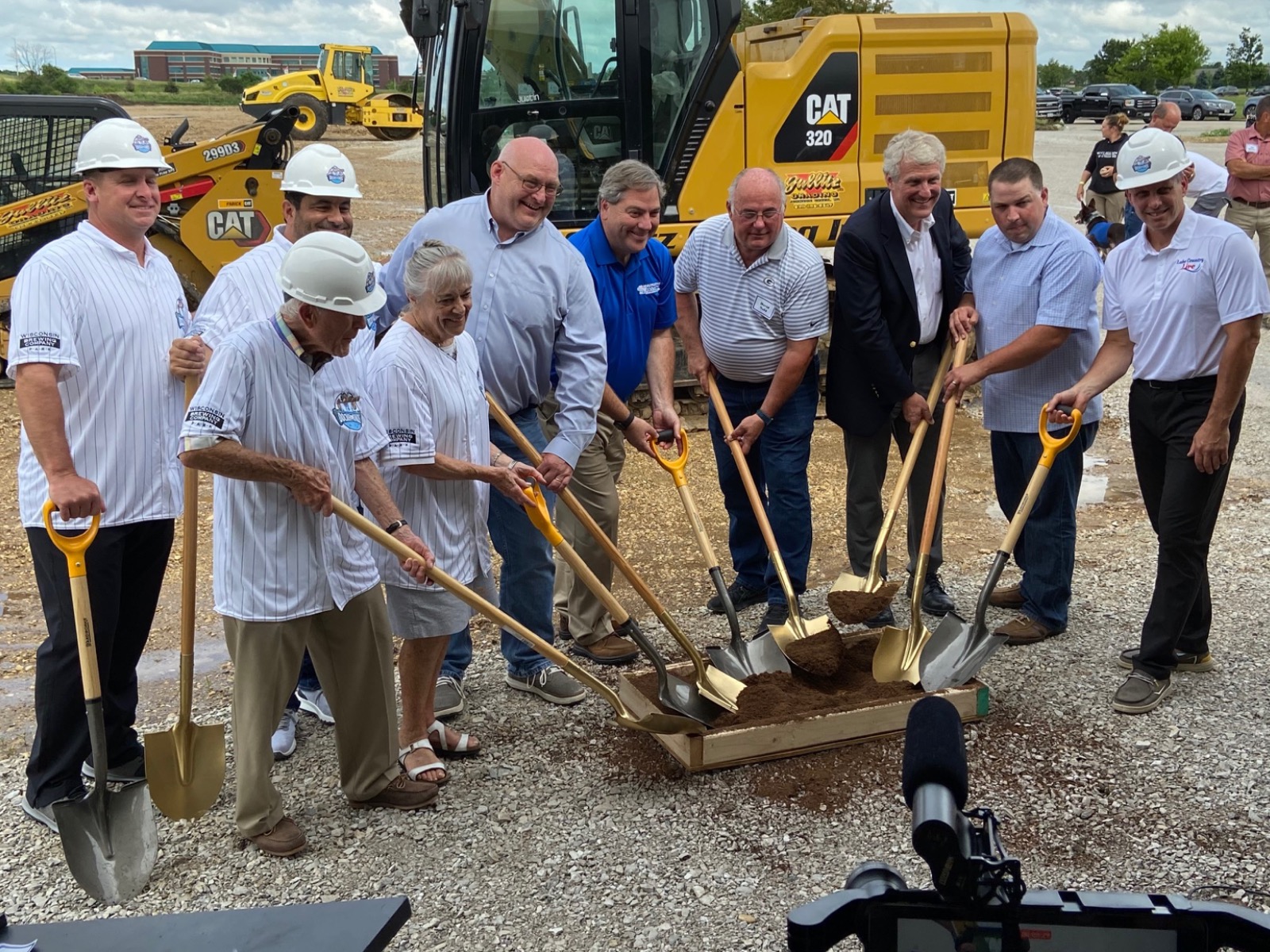 The groundbreaking at the future Wisconsin Brewing Company Park