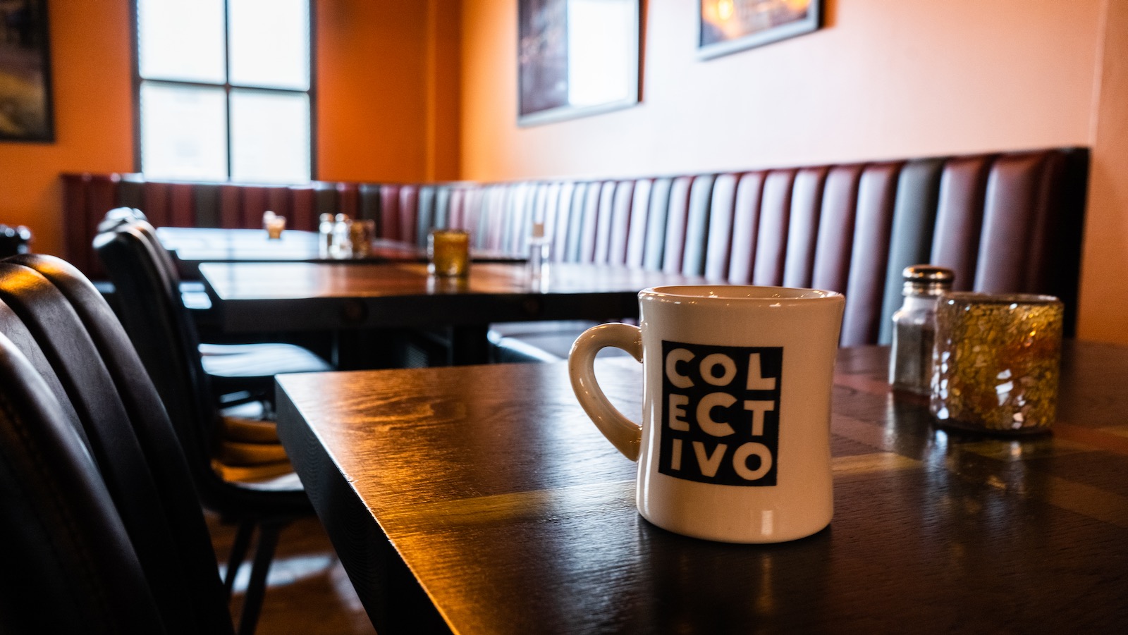 Green room and Colectivo coffee cup