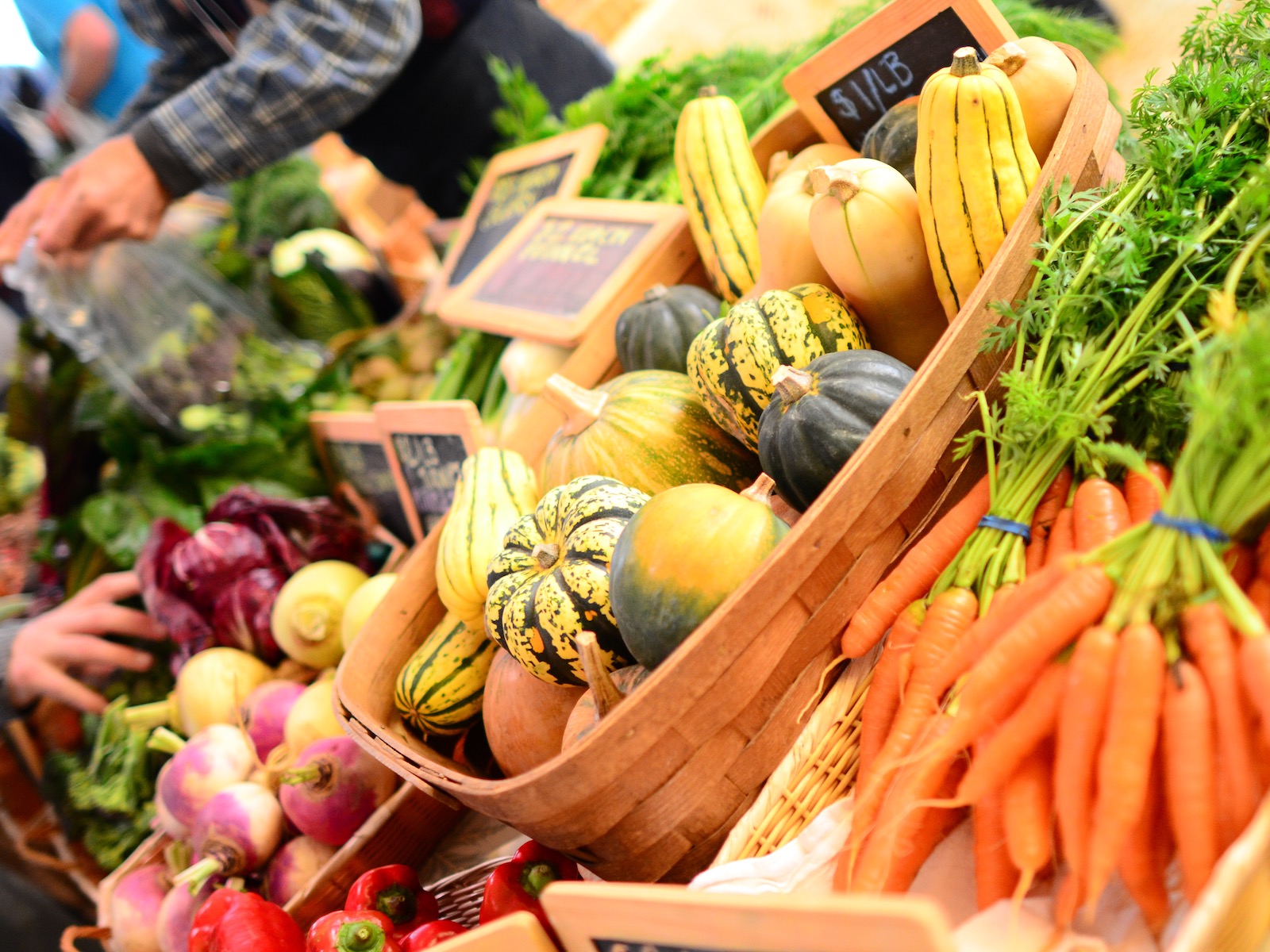 produce at farmers market