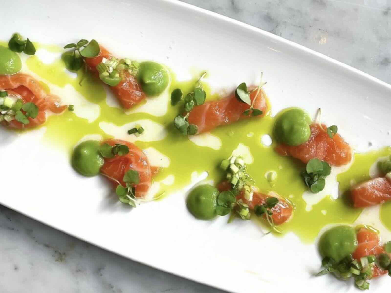 Salmon Crudo at Third Coast Provisions