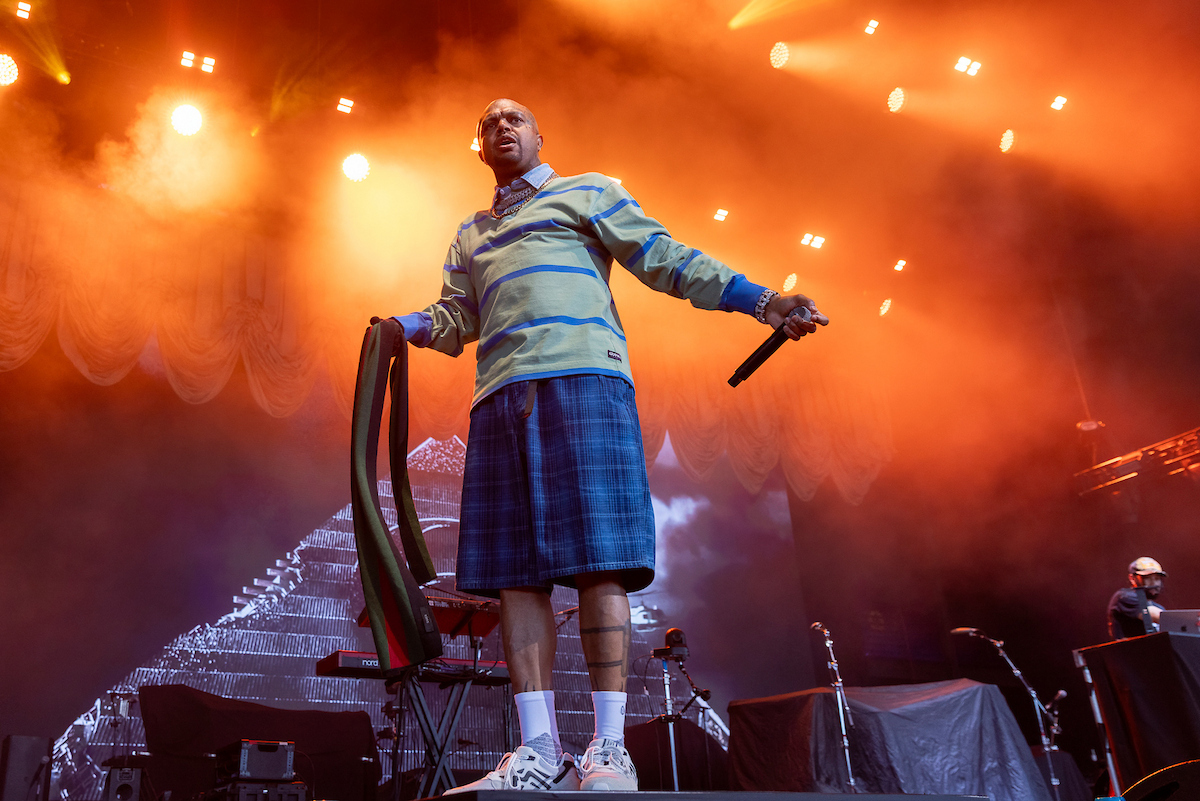 Three 6 Mafia performs at the American Family Insurance Amphitheater at Summerfest 2026. Photo by Dan Garcia.