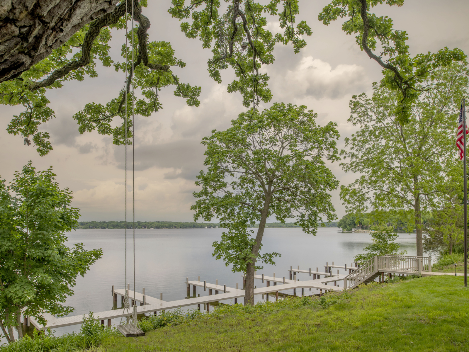 The view of Nagawicka Lake