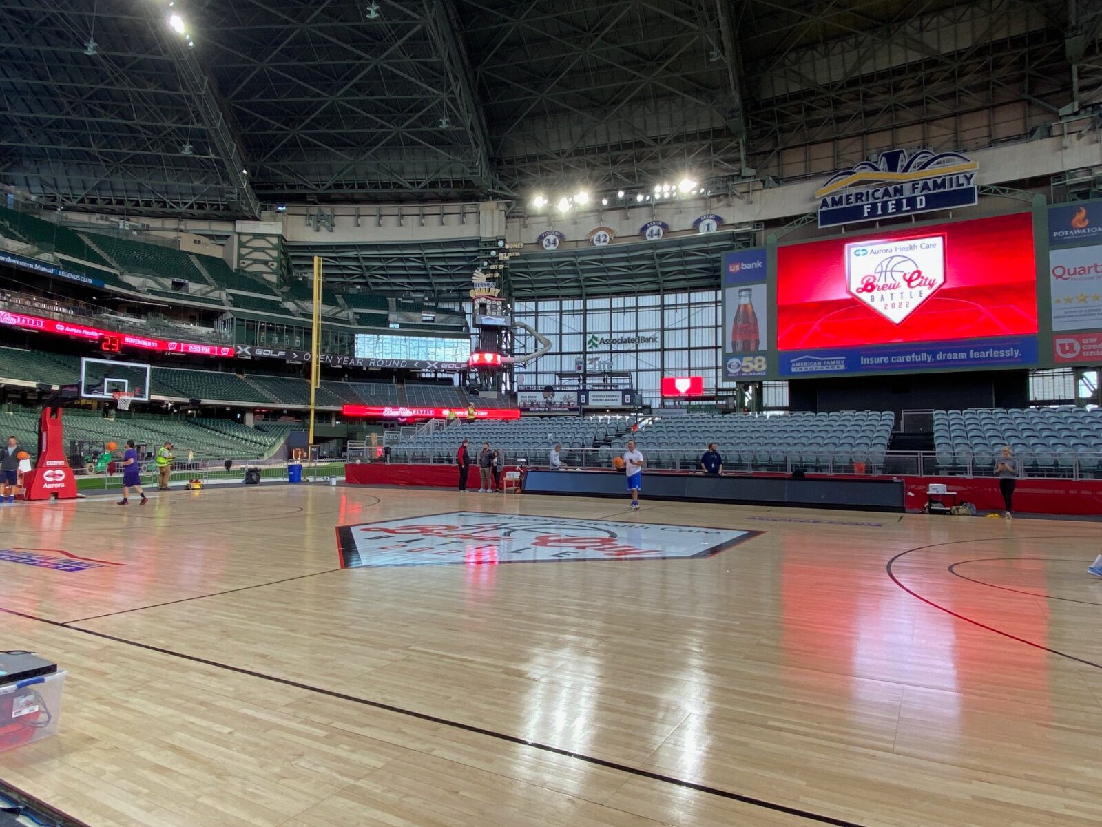 Brew City Battle court at American Family Field