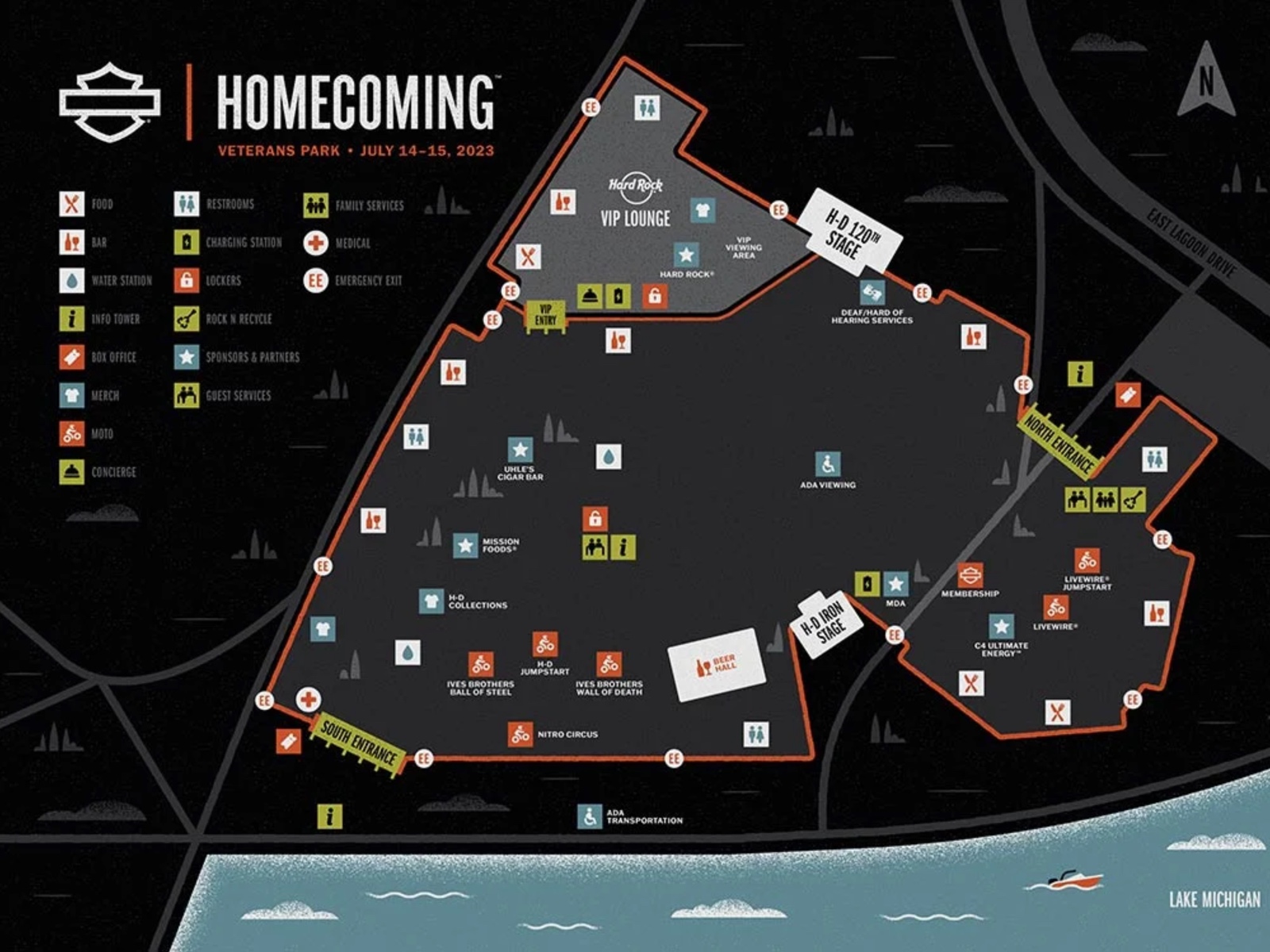 Homecoming Festival map